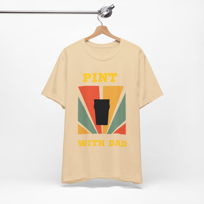 Retro vintage pint with dad  Tshirt, loose or slim fit T shirt , boyfriend gift, gifts for him, fathers day pint tshirt,dads birthday