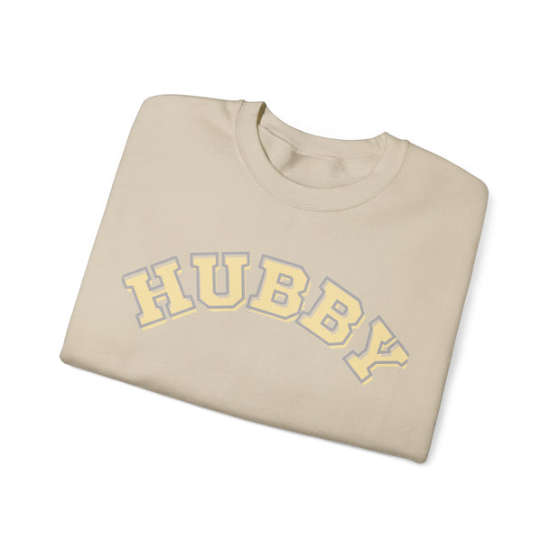 Hubby Valentine Crewneck Sweatshirt, Couples Anniversary jumper ,Trendy Hubby Unisex Husband Gift, Engagement Present,  Husband Honeymoon