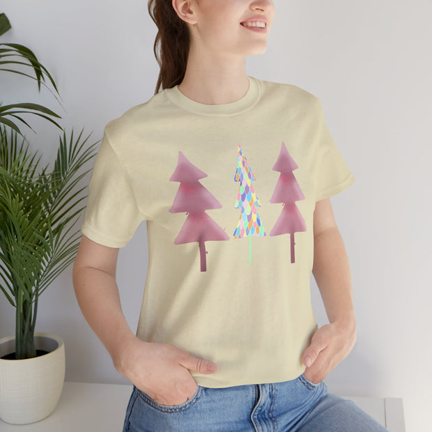 Christmas trees Pastel t shirt