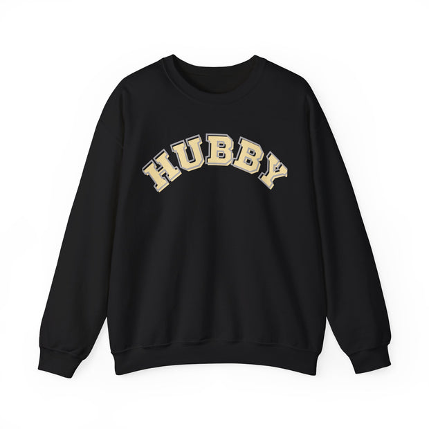 Hubby Valentine Crewneck Sweatshirt, Couples Anniversary jumper ,Trendy Hubby Unisex Husband Gift, Engagement Present,  Husband Honeymoon