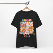 Floral retro summer vibes t shirt