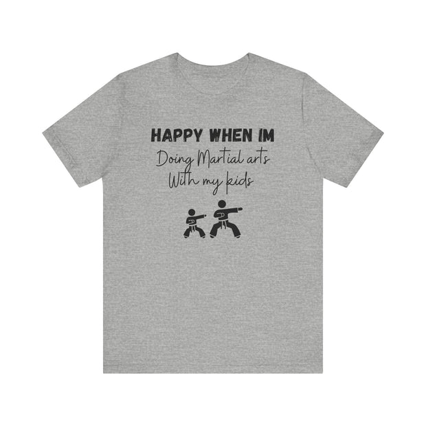 Martial Arts with Kids Crewneck t shirt, Gift for Martial Arts Mums and Dads, Karate club tee, Junior Martial Arts Instructor gift