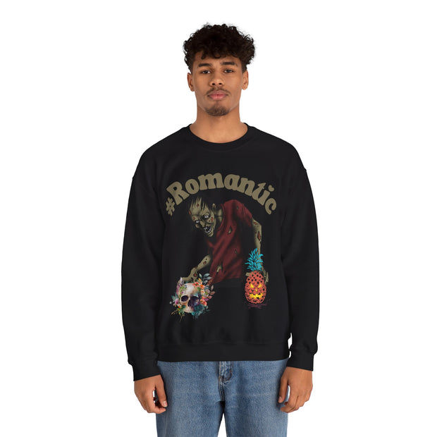 Romantic Zombie Crewneck Sweatshirt for Halloween and beyond