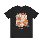 Floral retro summer vibes t shirt