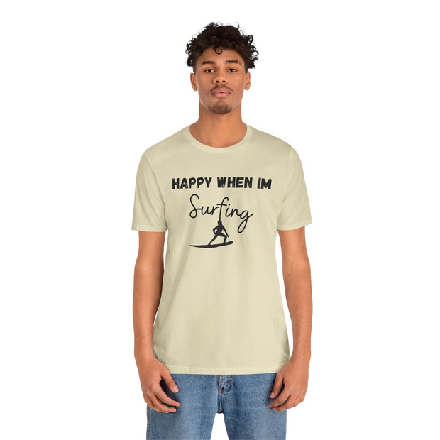 Surfing Graphic unisex Crewneck Tshirt, Gift for Surfer, Surf Van Life Tee, Surfer clothing, Surfer Dry Shirt, Hang Loose Surfer Shirt