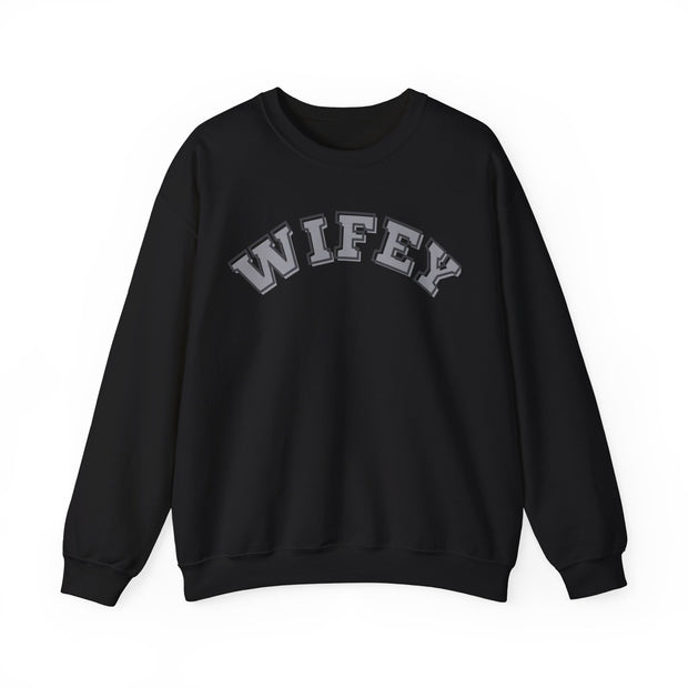 Wifey Charcoal font sweatshirt, Trendy Wifey Valentines gift, Engagement present for Bride, Brides jumper, wedding gift for bride,