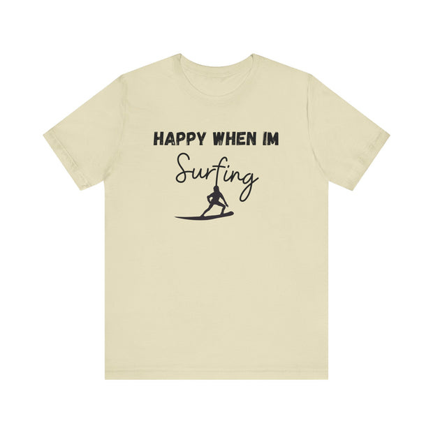 Surfing Graphic unisex Crewneck Tshirt, Gift for Surfer, Surf Van Life Tee, Surfer clothing, Surfer Dry Shirt, Hang Loose Surfer Shirt