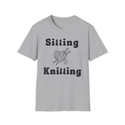 Knitting Heart Unisex Crewneck tshirt,Hats Jumper, Knitting pattern heart antler, Knitting Gift, gifts for crafters, Jumbo knitters Birthday present, Knit and Natter