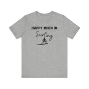 Surfing Graphic unisex Crewneck Tshirt, Gift for Surfer, Surf Van Life Tee, Surfer clothing, Surfer Dry Shirt, Hang Loose Surfer Shirt