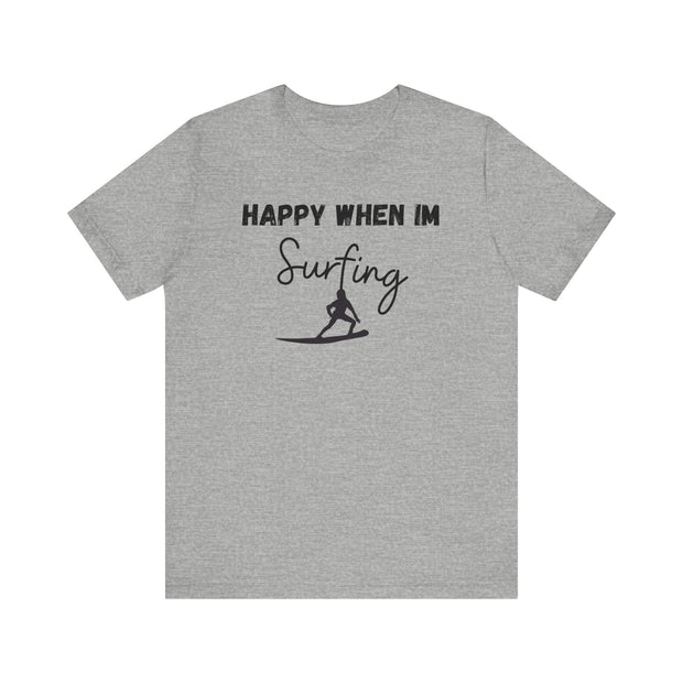 Surfing Graphic unisex Crewneck Tshirt, Gift for Surfer, Surf Van Life Tee, Surfer clothing, Surfer Dry Shirt, Hang Loose Surfer Shirt