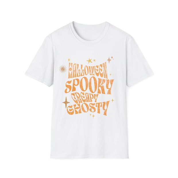 Spooky creepy ghostly unisex Halloween Crew t-shirt