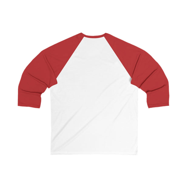 Merry Santa Unisex 3\4 Sleeve Baseball Tee. Singing Santa  Merry Christmas Base ball tshirt, two tone Christmas baseball t shirt