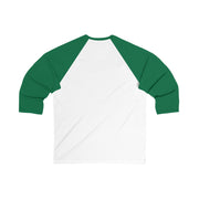 Merry Santa Unisex 3\4 Sleeve Baseball Tee. Singing Santa  Merry Christmas Base ball tshirt, two tone Christmas baseball t shirt