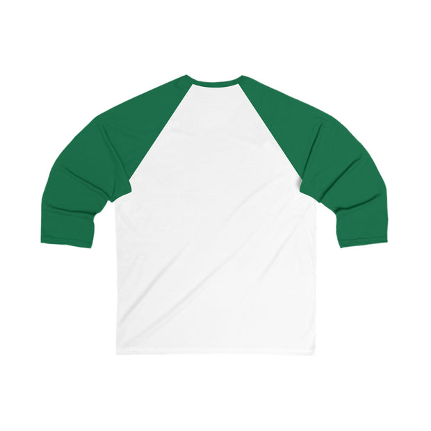 Merry Santa Unisex 3\4 Sleeve Baseball Tee. Singing Santa  Merry Christmas Base ball tshirt, two tone Christmas baseball t shirt