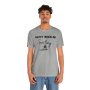 Surfing Graphic unisex Crewneck Tshirt, Gift for Surfer, Surf Van Life Tee, Surfer clothing, Surfer Dry Shirt, Hang Loose Surfer Shirt