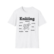 Knitting Heart Unisex Crewneck tshirt,Hats Jumper, Knitting pattern heart antler, Knitting Gift, gifts for crafters, Jumbo knitters Birthday present, Knit and Natter