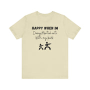 Martial Arts with Kids Crewneck t shirt, Gift for Martial Arts Mums and Dads, Karate club tee, Junior Martial Arts Instructor gift