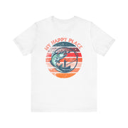Happy Fishing Unisex Jersey Short Sleeve TShirt,Fishing clothing gift