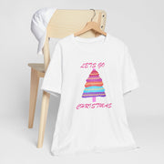 Lets go Christmas pastel t shirt