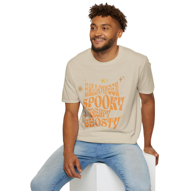 Spooky creepy ghostly unisex Halloween Crew t-shirt