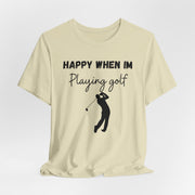 Mens Golf Crewneck t shirt, Golf gift for men, Golf slogan TShirt, Golf swing graphic shirt, Giolf Driving range practice tee for him,