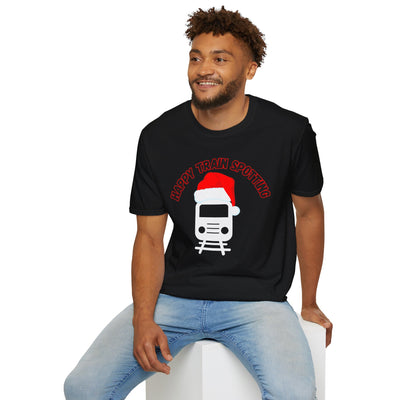 Train enthusiast Christmas tshirt , Train spotting Tshirt