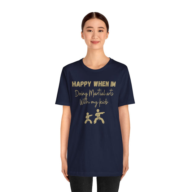 Martial Arts with Kids Crewneck t shirt, Gift for Martial Arts Mums and Dads, Karate club tee, Junior Martial Arts Instructor gift