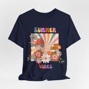 Floral retro summer vibes t shirt