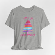 Lets go Christmas pastel t shirt