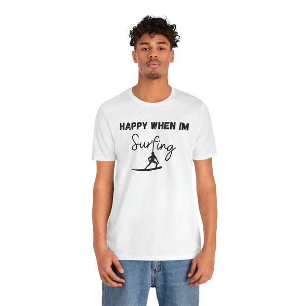 Surfing Graphic unisex Crewneck Tshirt, Gift for Surfer, Surf Van Life Tee, Surfer clothing, Surfer Dry Shirt, Hang Loose Surfer Shirt
