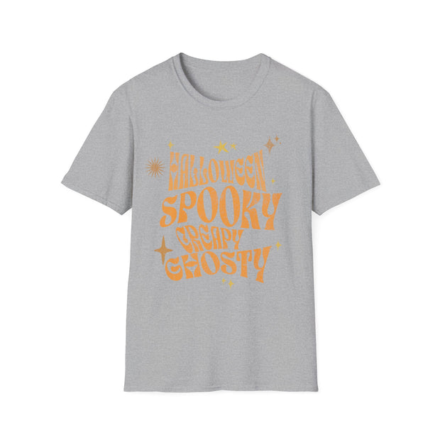 Spooky creepy ghostly unisex Halloween Crew t-shirt