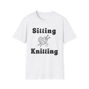 Knitting Heart Unisex Crewneck tshirt,Hats Jumper, Knitting pattern heart antler, Knitting Gift, gifts for crafters, Jumbo knitters Birthday present, Knit and Natter
