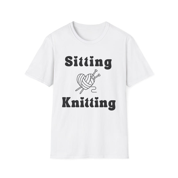 Knitting Heart Unisex Crewneck tshirt,Hats Jumper, Knitting pattern heart antler, Knitting Gift, gifts for crafters, Jumbo knitters Birthday present, Knit and Natter