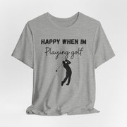 Mens Golf Crewneck t shirt, Golf gift for men, Golf slogan TShirt, Golf swing graphic shirt, Giolf Driving range practice tee for him,