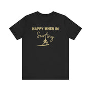 Surfing Graphic unisex Crewneck Tshirt, Gift for Surfer, Surf Van Life Tee, Surfer clothing, Surfer Dry Shirt, Hang Loose Surfer Shirt