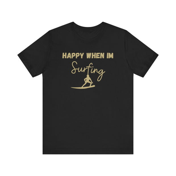 Surfing Graphic unisex Crewneck Tshirt, Gift for Surfer, Surf Van Life Tee, Surfer clothing, Surfer Dry Shirt, Hang Loose Surfer Shirt