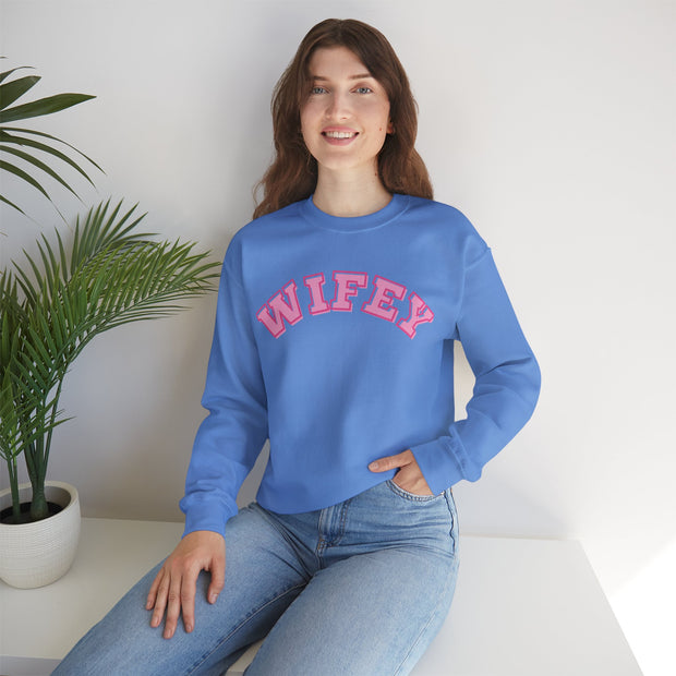 Wifey Valentines matching sweatshirt, Girlfriend gift , Engagement present, Couples wifey hubby  jumper, Honeymoon going away outfit