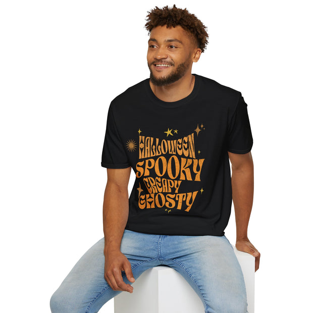 Spooky creepy ghostly unisex Halloween Crew t-shirt