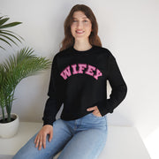 Wifey Valentines matching sweatshirt, Girlfriend gift , Engagement present, Couples wifey hubby  jumper, Honeymoon going away outfit