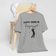 Mens Golf Crewneck t shirt, Golf gift for men, Golf slogan TShirt, Golf swing graphic shirt, Giolf Driving range practice tee for him,