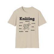 Knitting Heart Unisex Crewneck tshirt,Hats Jumper, Knitting pattern heart antler, Knitting Gift, gifts for crafters, Jumbo knitters Birthday present, Knit and Natter