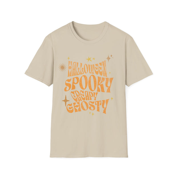 Spooky creepy ghostly unisex Halloween Crew t-shirt