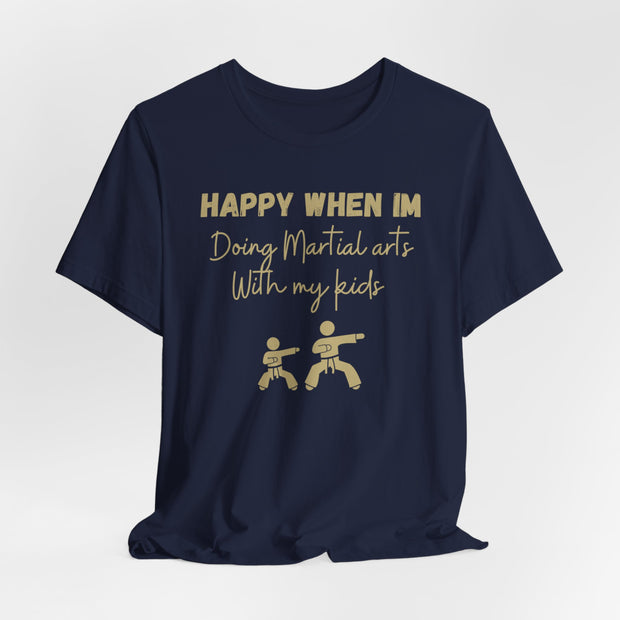 Martial Arts with Kids Crewneck t shirt, Gift for Martial Arts Mums and Dads, Karate club tee, Junior Martial Arts Instructor gift