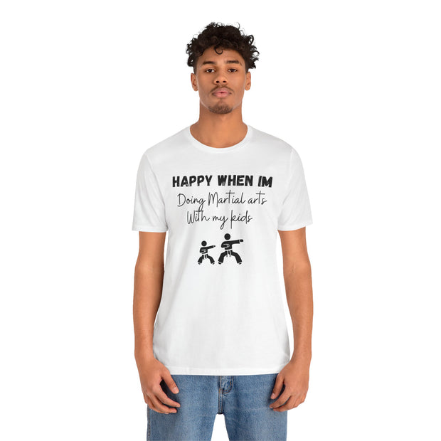 Martial Arts with Kids Crewneck t shirt, Gift for Martial Arts Mums and Dads, Karate club tee, Junior Martial Arts Instructor gift
