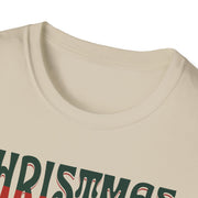 Christmas Wave Font T-Shirt in Festive Red and Green | Holiday Graphic Tee