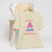 Lets go Christmas pastel t shirt