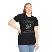 Knitting Heart Unisex Crewneck tshirt,Hats Jumper, Knitting pattern heart antler, Knitting Gift, gifts for crafters, Jumbo knitters Birthday present, Knit and Natter