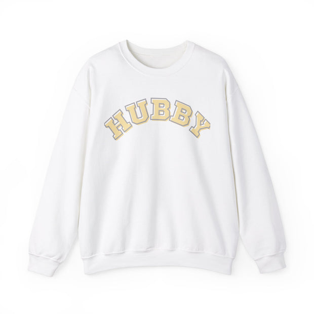 Hubby Valentine Crewneck Sweatshirt, Couples Anniversary jumper ,Trendy Hubby Unisex Husband Gift, Engagement Present,  Husband Honeymoon