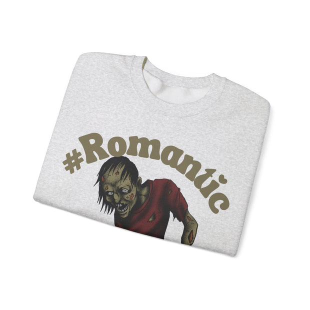 Romantic Zombie Crewneck Sweatshirt for Halloween and beyond