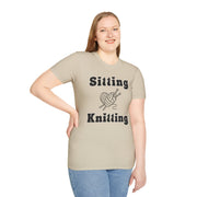 Knitting Heart Unisex Crewneck tshirt,Hats Jumper, Knitting pattern heart antler, Knitting Gift, gifts for crafters, Jumbo knitters Birthday present, Knit and Natter